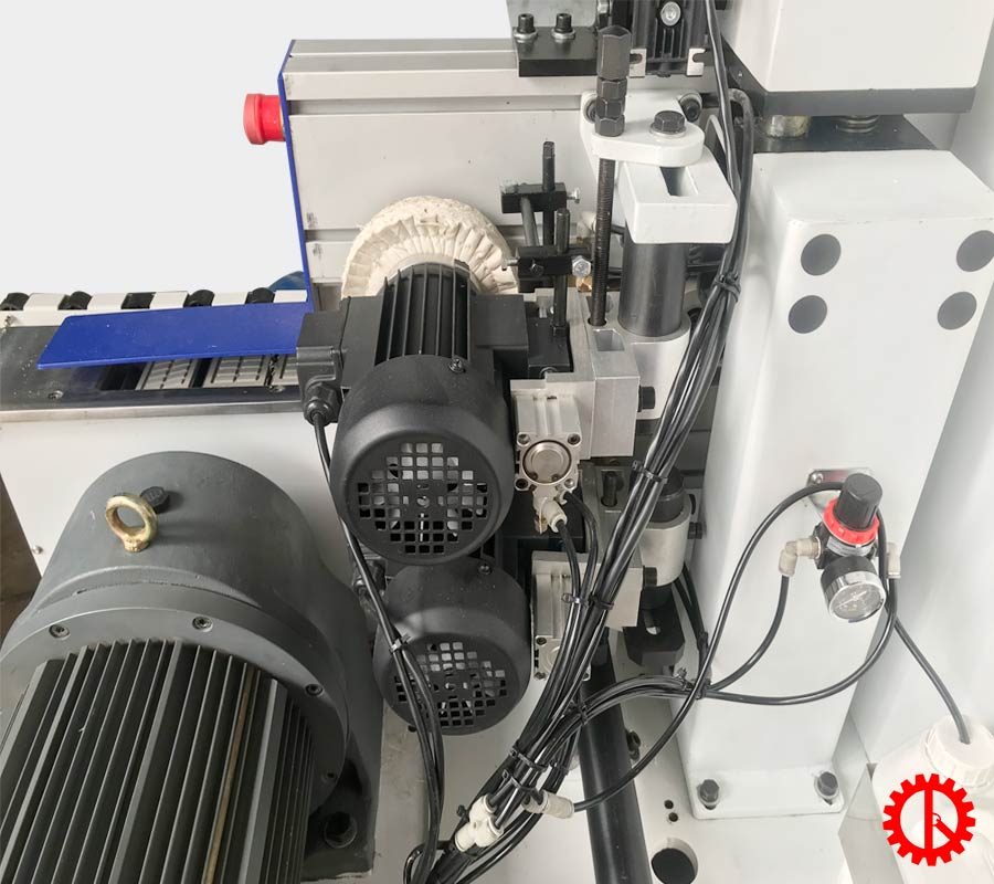 MÁY DÁN CẠNH KEO PUR - SM 480 PUR Chổi đánh bóng máy dán cạnh ván keo PUR chống thấm 3 nồi keo SM-480 PUR | Quốc Duy