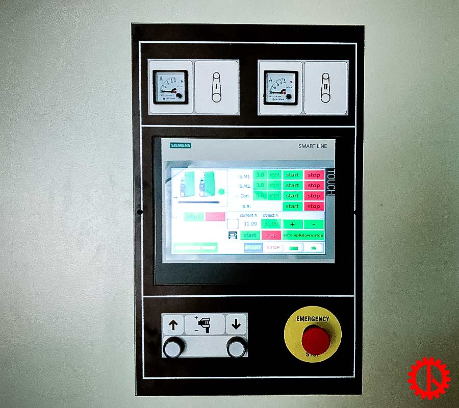 MÁY CHÀ NHÁM SƠN 1300MM - SMS 1300RR màn hình điều khiển máy chà nhám thùng | quốc duy