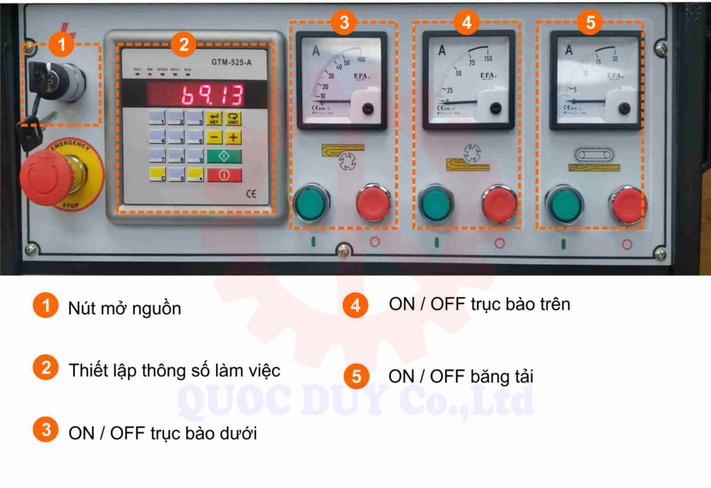 HƯỚNG DẪN SỬ DỤNG MÁY BÀO 2 MẶT hiệu quả NHẤT bảng điều khiển máy bào 2 mặt | quốc duy