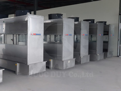 hút bụi chà nhám - bụi sơn khô tại xưởng khách hàng | quốc duy