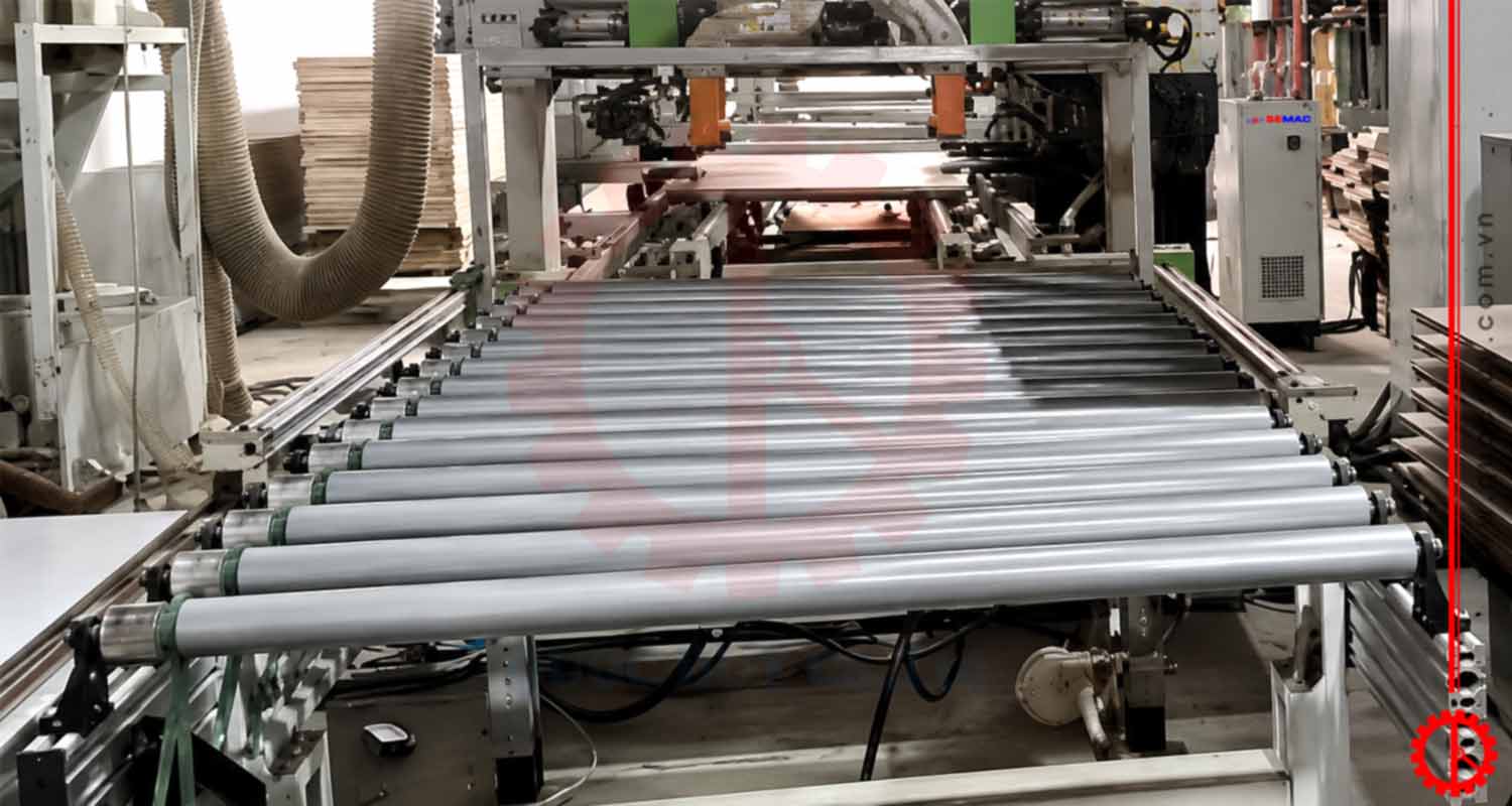 Băng tải rulo định tâm dạng truyền động