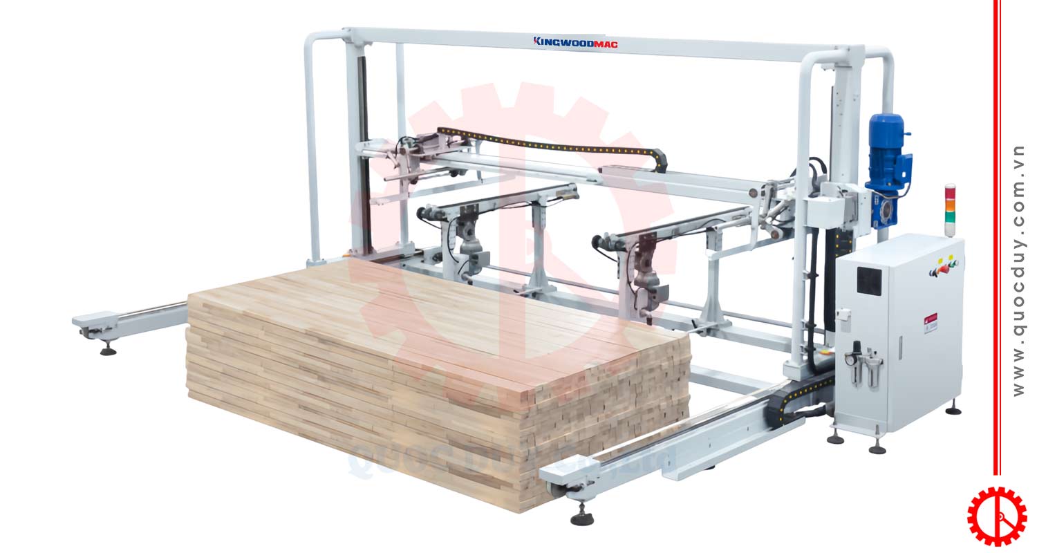 Bộ hạ phôi cho máy ghép dọc finger