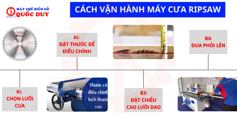 Cách vận hành máy cưa rong ripsaw | Quốc Duy