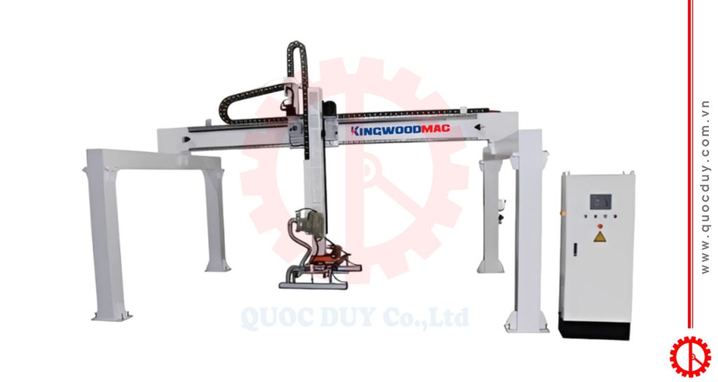 CHUYỀN XẺ CẮT CHỌN LỰA THÔNG MINH (Scan - Xẻ - Scan - Cắt ngang) - SDC Z16 Cánh tay gắp phôi tự động chuyền xẻ cắt chọn lựa thông minh