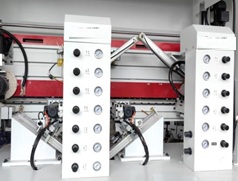 Cụm bo R máy cắt dán xén cạnh tự động - dán laser