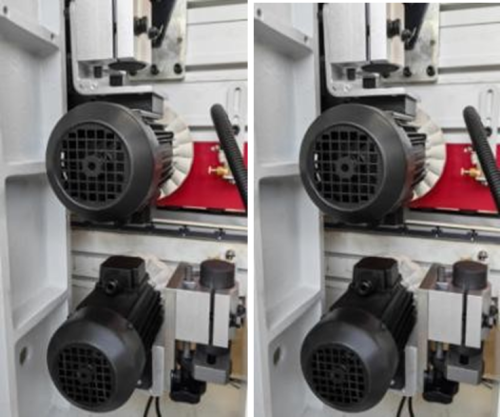 Cụm đánh bóng máy cắt dán xén cạnh tự động - dán laser