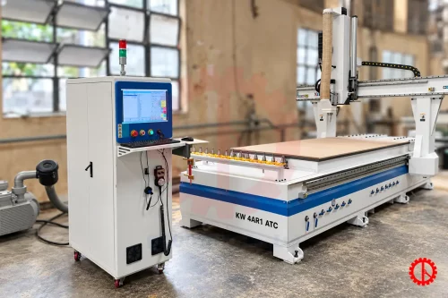 MÁY CNC TRUNG TÂM 4 TRỤC 1 ĐẦU THAY DAO TỰ ĐỘNG – KW 4AR1 ATC GIAO MÁY CNC ROUTER 4 TRỤC