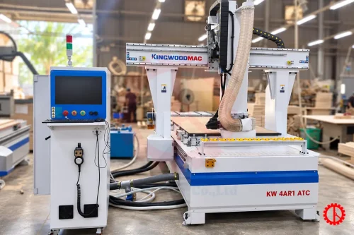 MÁY CNC TRUNG TÂM 4 TRỤC 1 ĐẦU THAY DAO TỰ ĐỘNG – KW 4AR1 ATC GIAO MÁY CNC ROUTER 4 TRỤC
