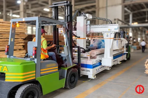 MÁY CNC TRUNG TÂM 4 TRỤC 1 ĐẦU THAY DAO TỰ ĐỘNG – KW 4AR1 ATC GIAO MÁY CNC ROUTER 4 TRỤC