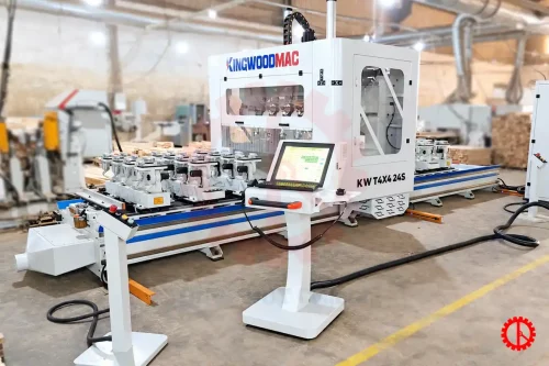 MÁY PHAY CNC 4 TRỤC 16 DAO KẸP XOAY 180 ĐỘ - KW T4X4 24S GIAO MÁY MỘNG ÂM DƯƠNG CNC KW T4X4