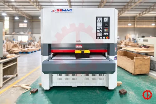 MÁY CHÀ NHÁM THÙNG 2 TRỤC TẢI NẶNG - SM 700ERP/1000ERP/1300ERP Máy chà nhám thùng 2 trục tại xưởng khách hàng