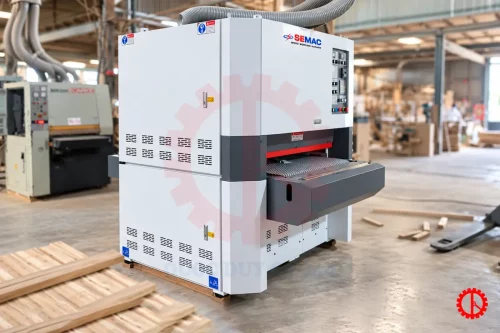 MÁY CHÀ NHÁM THÙNG 2 TRỤC TẢI NẶNG - SM 700ERP/1000ERP/1300ERP Máy chà nhám thùng 2 trục tại xưởng khách hàng