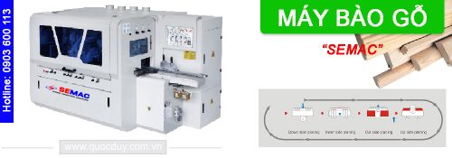 Máy bào gỗ 4 mặt SEMAC