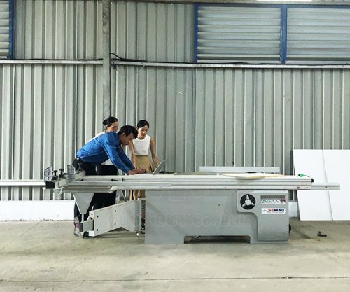 Các dự án đã thực hiện may cat ban truot 2 luoi du an tabk