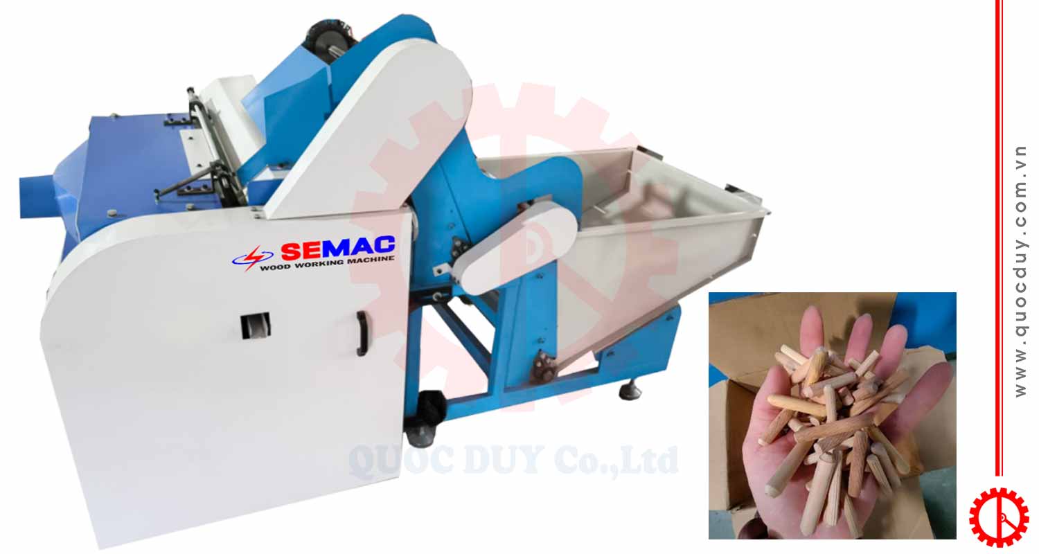 Máy cắt chốt gỗ đưa phôi tự động