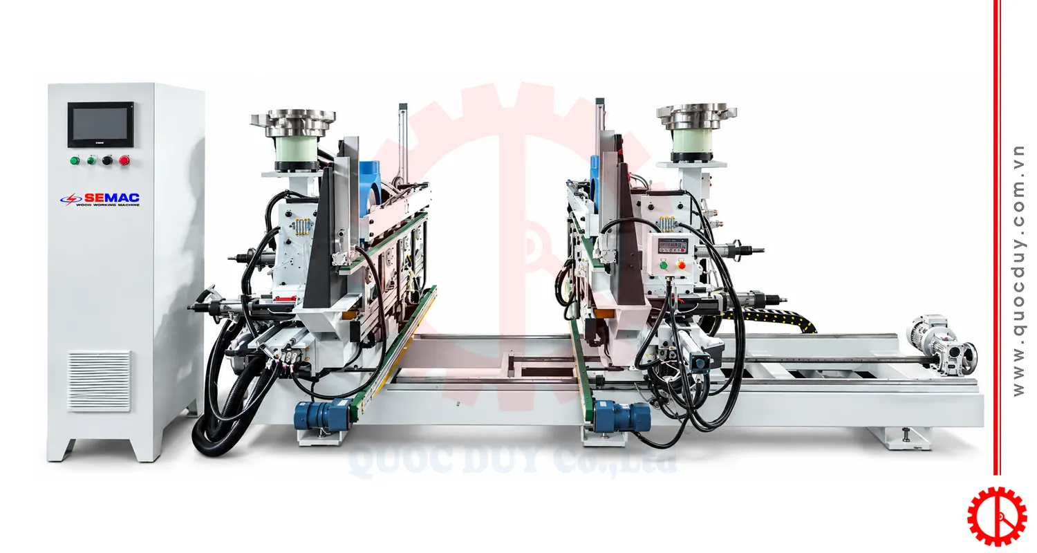 MÁY CẮT KHOAN ĐÓNG CHỐT 2 ĐẦU TỰ ĐỘNG - SM 2000DSSBD