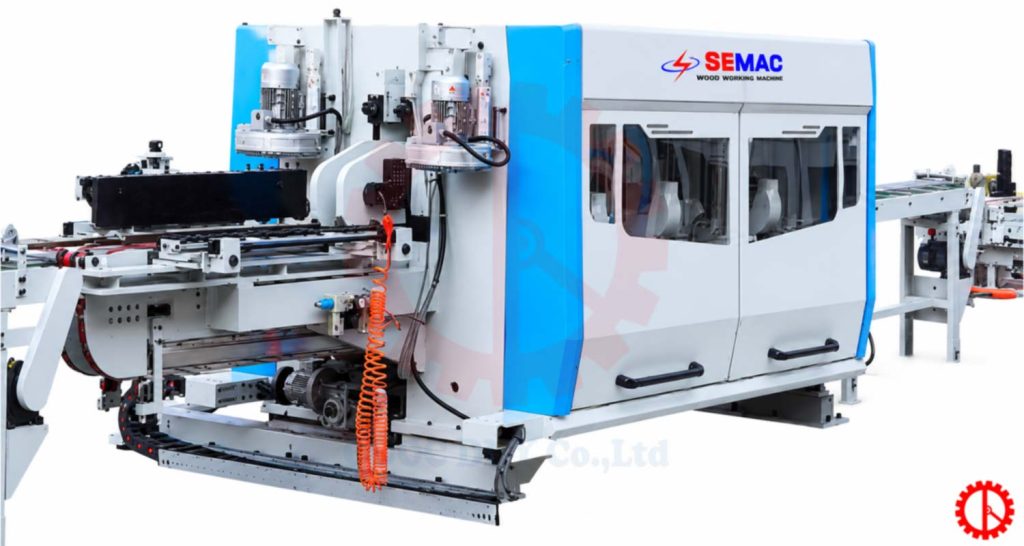CHUYỀN ÉP MẶT VÁN SÀN ENGINEER TỰ ĐỘNG may cat phay 2 dau chuyen ep mat van san engineer
