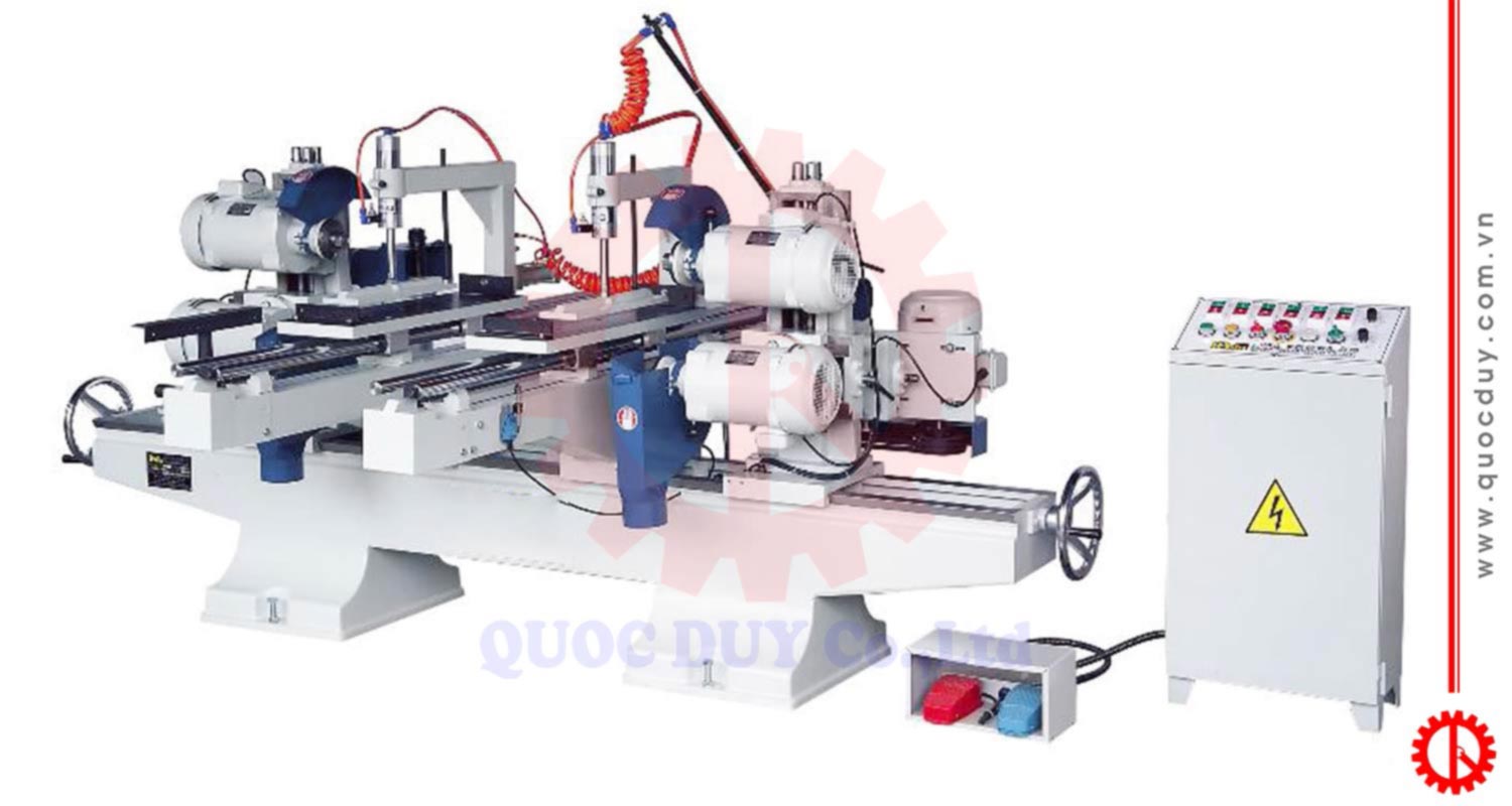 Máy cắt phay 2 đầu nghiêng góc