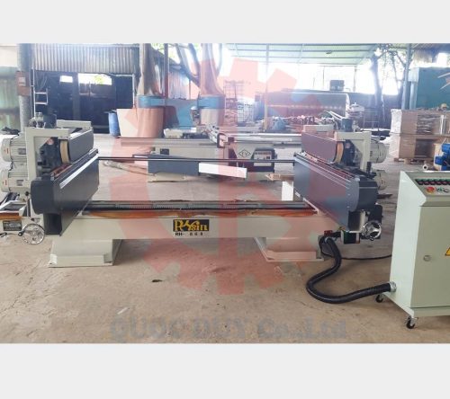 MÁY CẮT PHAY MỘNG 2 ĐẦU BĂNG TẢI LIÊN TỤC - RH 86A Máy cắt phay mộng 2 đầu băng tải liên tục RH 180a | Quốc Duy