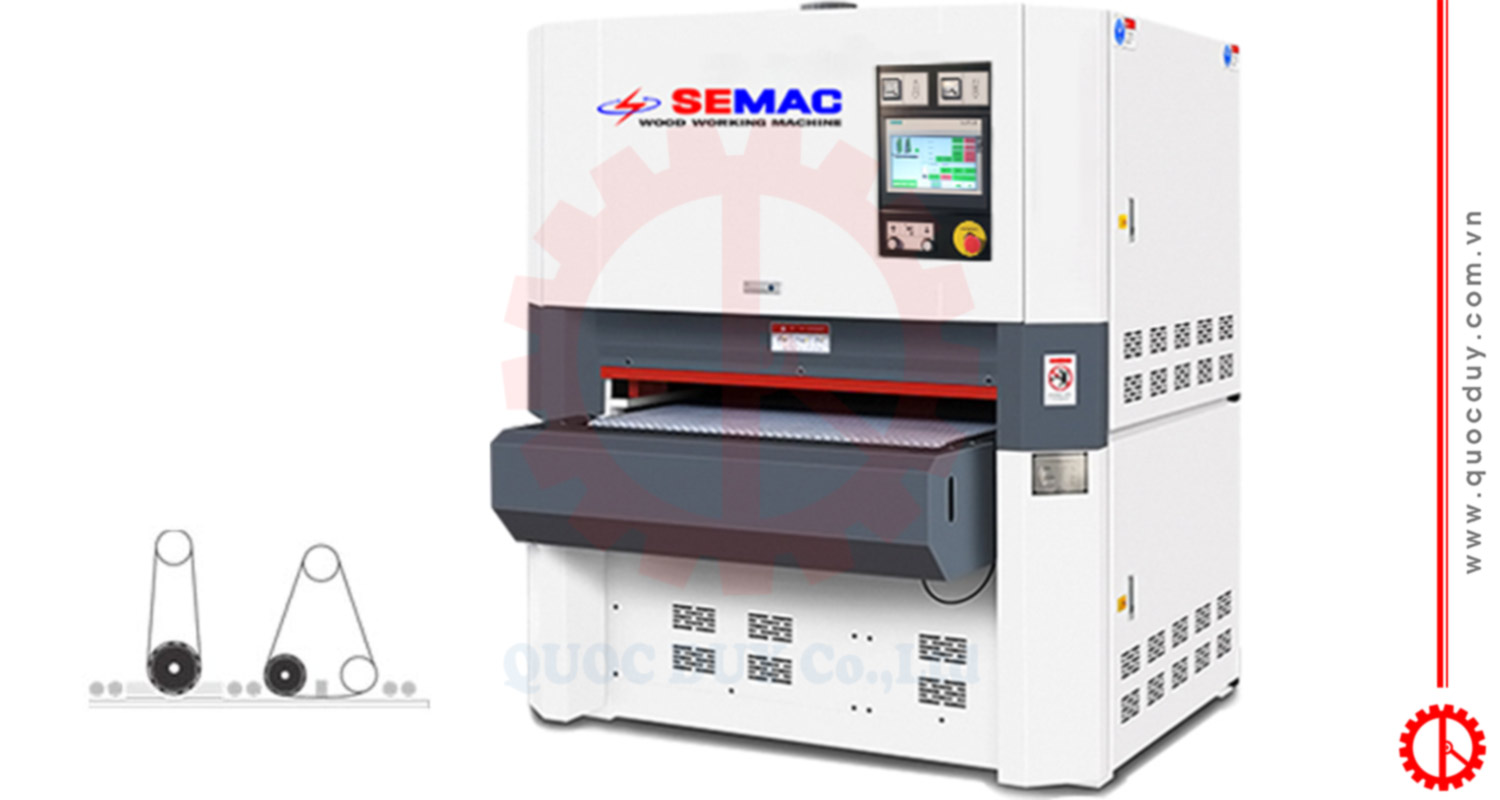 Máy chà nhám thùng 2 trục