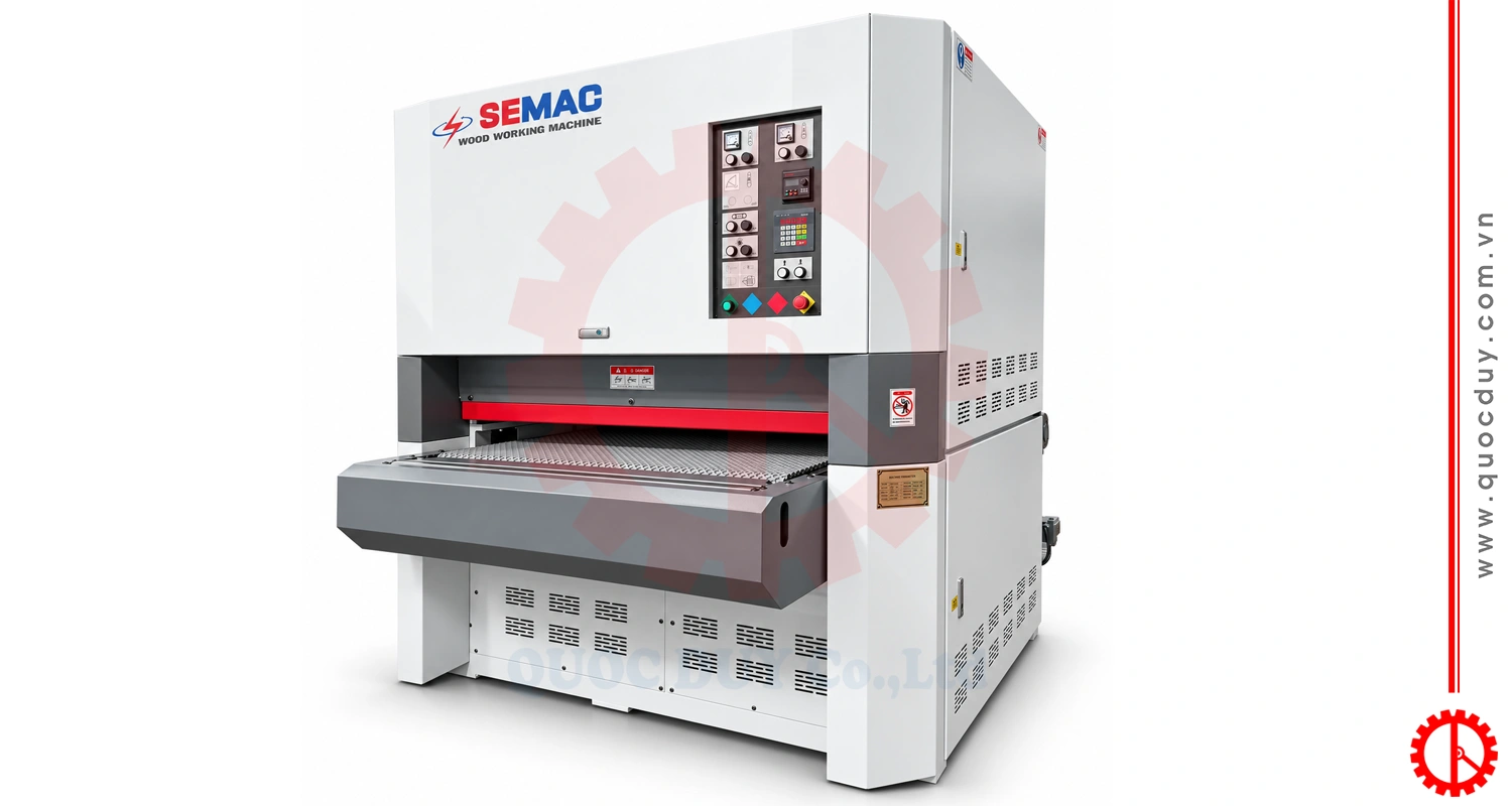 MÁY CHÀ NHÁM THÙNG 2 TRỤC ĐIỀU KHIỂN NÚT NHẤN - SM 700ERP/1000ERP/1300ERP