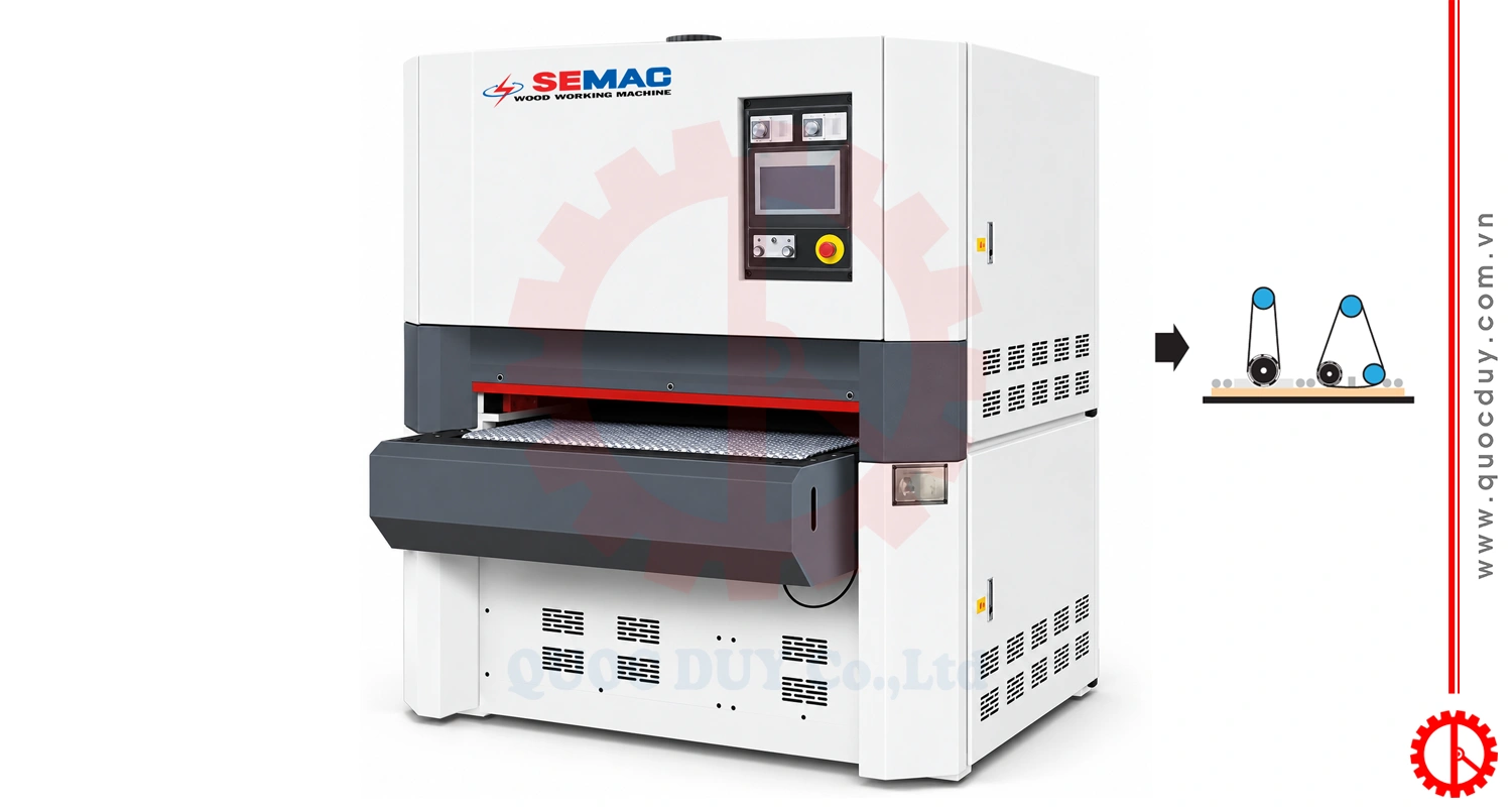 MÁY CHÀ NHÁM THÙNG 2 TRỤC - SM 700RP/1000RP/1300RP