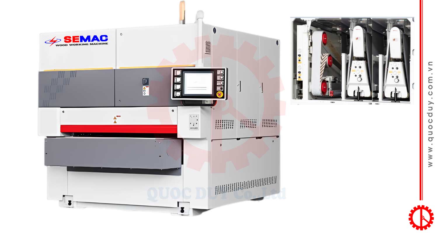 Máy chà nhám veneer 3 trục 1300mm