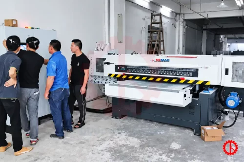 MÁY CHÀ NHÁM VENEER PIANO máy chà nhám veneer piano tại xưởng khách hàng