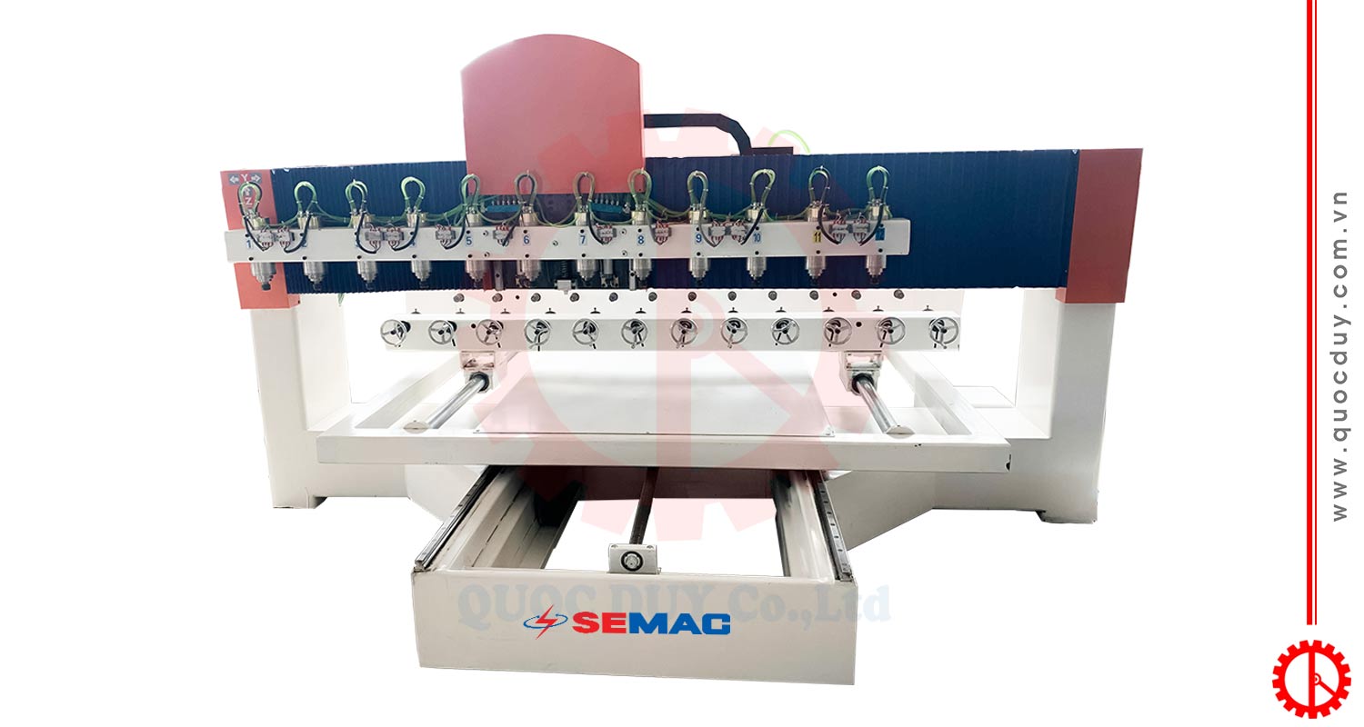 Máy chạm khắc cnc 3d 12 đầu