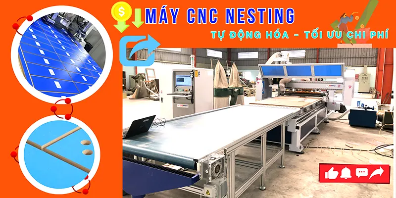 Máy CNC nesting tối ưu chi phí | Quốc Duy