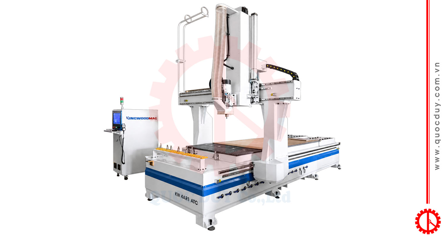 Máy CNC trung tâm 4 trục 1 đầu thay dao tự động