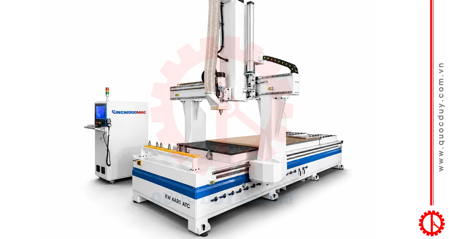 MÁY CNC TRUNG TÂM 4 TRỤC 1 ĐẦU THAY DAO TỰ ĐỘNG – KW 4AR1 ATC