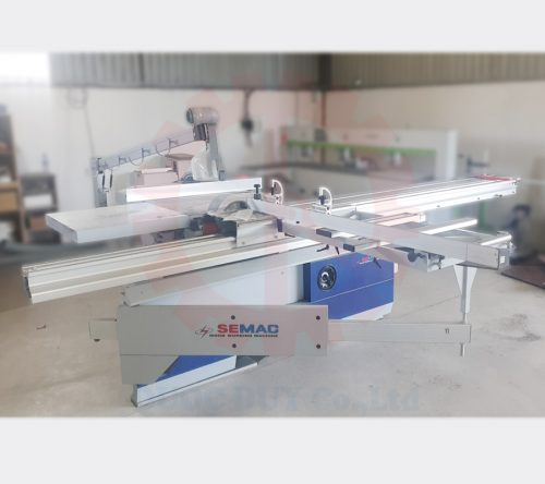 Máy cưa bàn trượt 2 lưỡi về xưởng khách hàng