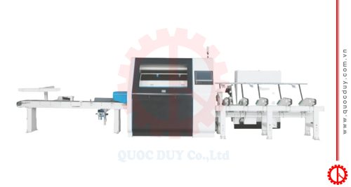 CHUYỀN XẺ CẮT CHỌN LỰA THÔNG MINH (Scan - Xẻ - Scan - Cắt ngang) - SDC Z16 Máy cưa cắt ngang tối ưu tốc độ cao tải nặng