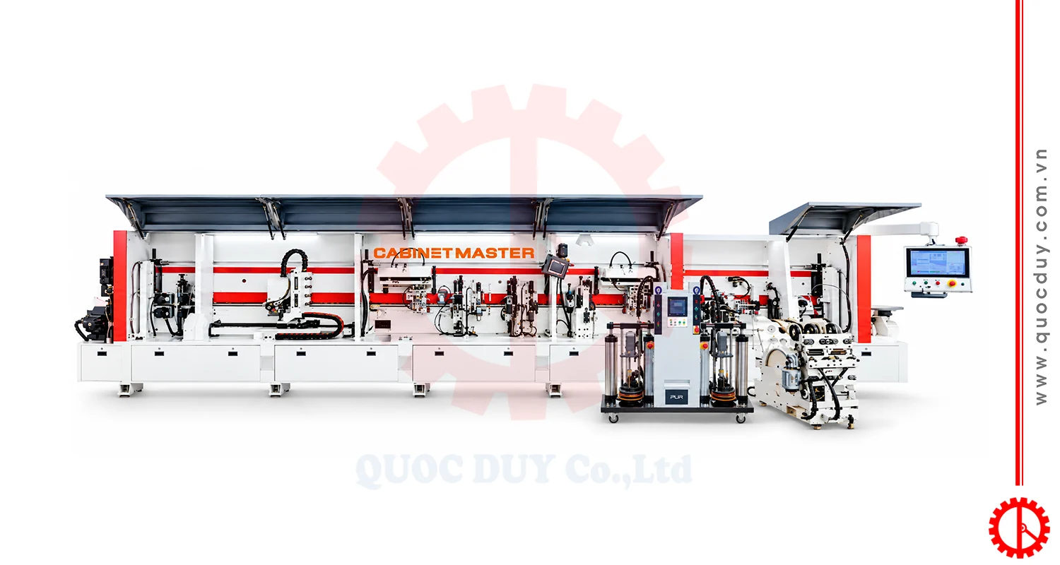 may-dan-canh-cao-toc Máy Dán Cạnh Cao Tốc keo PUR đổi nẹp tự động