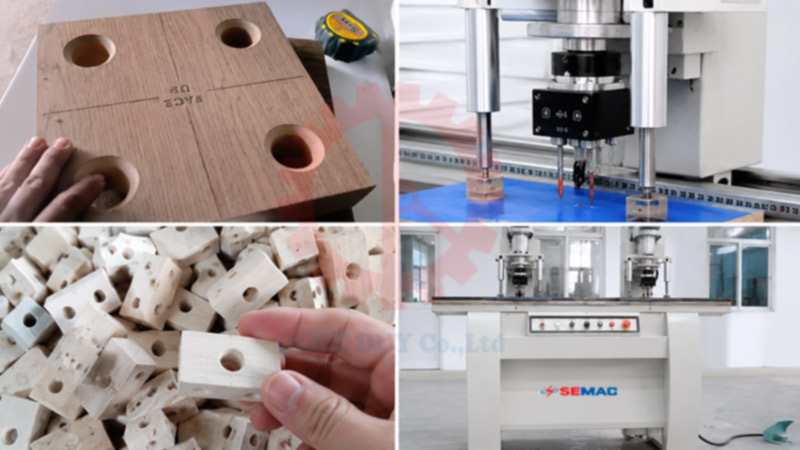Máy khoan 2 trục gia công đa dạng sản phẩm