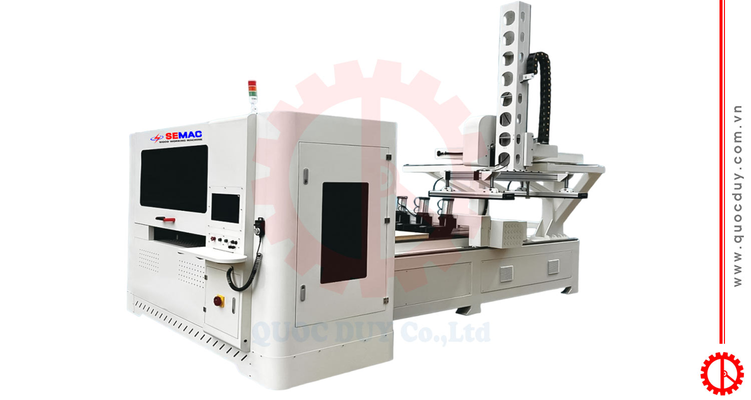 Máy lọng mũi CNC router đưa phôi tự động