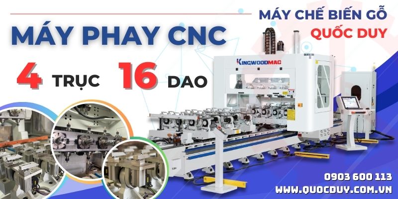 Máy phay CNC 4 trục 16 dao