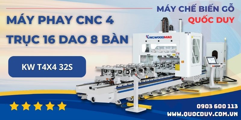 Máy phay CNC 4 trục 16 dao 8 bàn