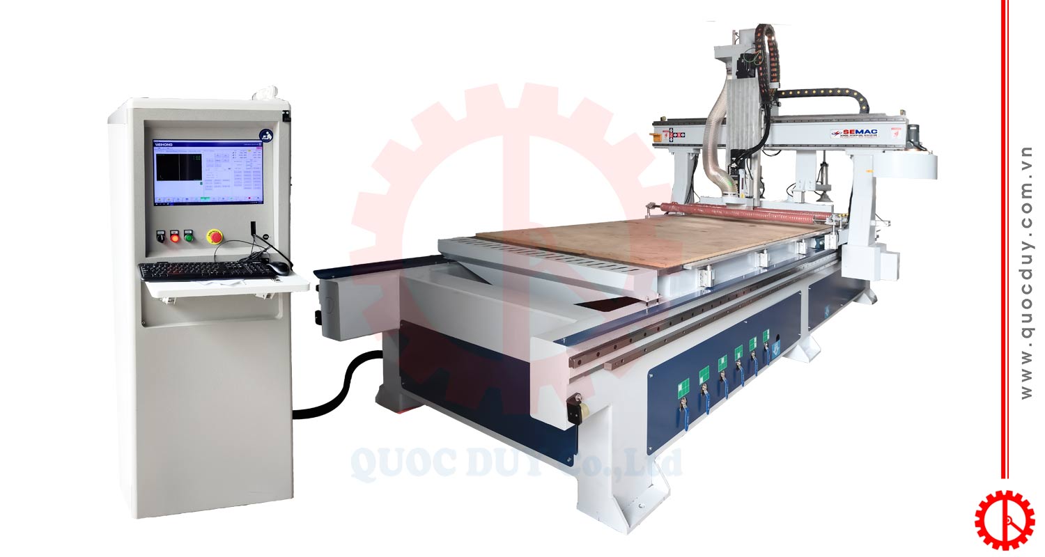 Máy phay cnc router 1 đầu thay dao đĩa