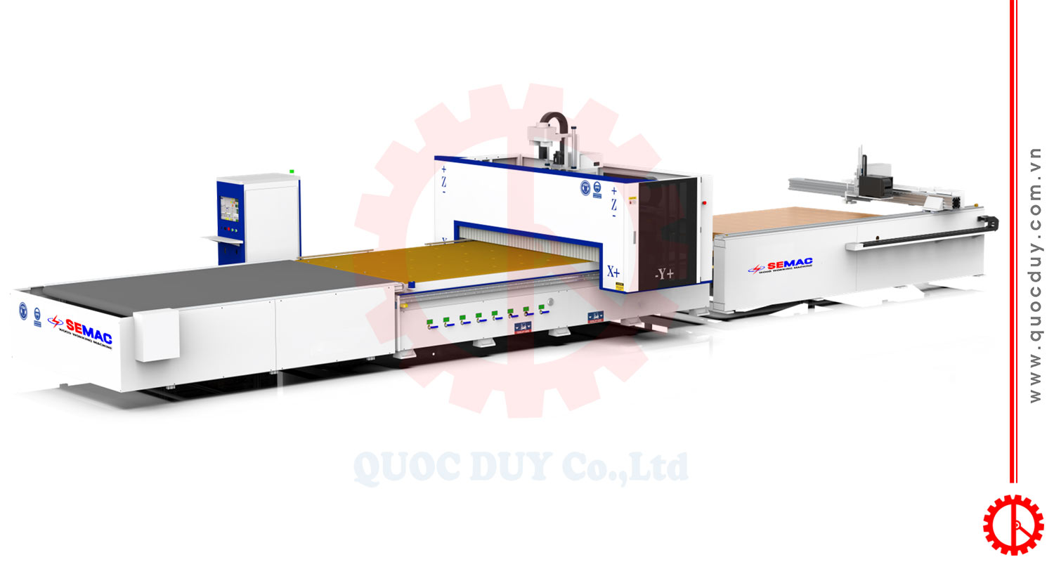 máy phay khoan cnc nesting khổ 1300x2800mm