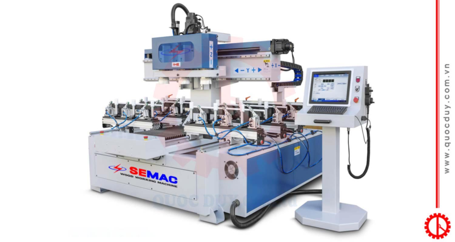 Máy phay mộng âm cnc 3 đầu