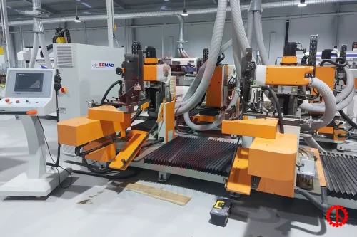 MÁY PHAY MỘNG DƯƠNG 2 ĐẦU CNC 4 DAO - SMHF 2218 MÁY PHAY MỘNG DƯƠNG 2 ĐẦU CNC 4 DAO - SMHF 2218 TẠI XƯỞNG KHÁCH HÀNG