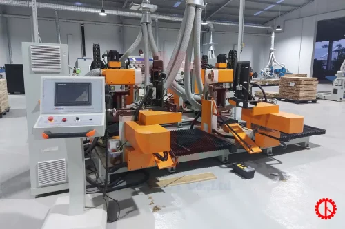 MÁY PHAY MỘNG DƯƠNG 2 ĐẦU CNC 4 DAO - SMHF 2218 MÁY PHAY MỘNG DƯƠNG 2 ĐẦU CNC 4 DAO - SMHF 2218 TẠI XƯỞNG KHÁCH HÀNG