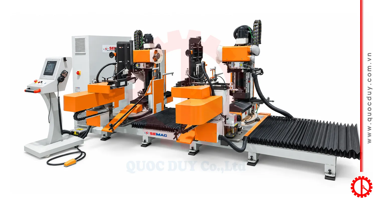 MÁY PHAY MỘNG DƯƠNG 2 ĐẦU CNC 4 DAO - SMHF 2218