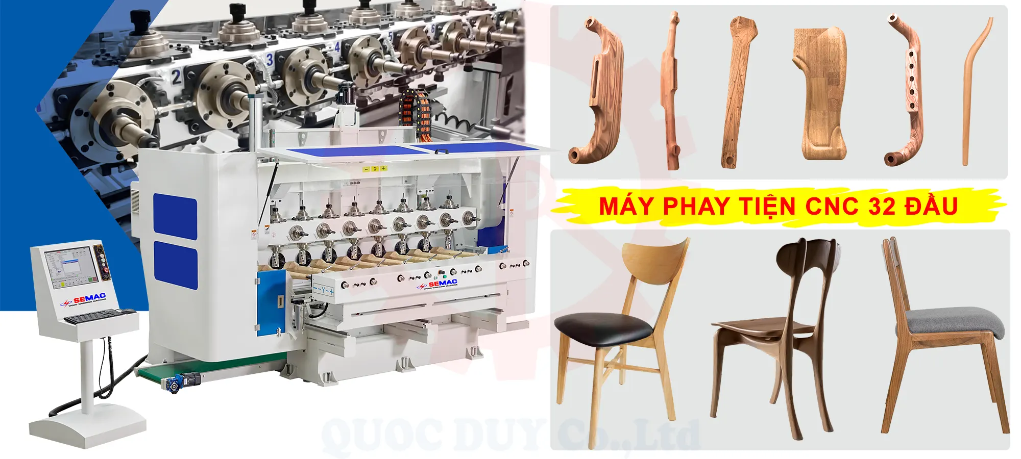 Máy phay tiện CNC 32 đầu