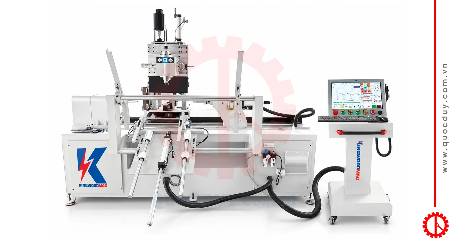 MÁY PHAY TIỆN CNC 5 TRỤC (TRỤC CHÍNH 4 DAO XOAY 360) - KW 1215XJ