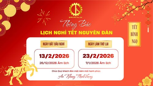 Quốc Duy thông báo lịch nghỉ tết bính ngọ 2026