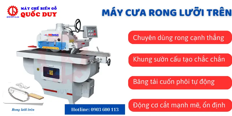 Tại sao nên mua máy cưa rong lưỡi trên | Quốc Duy