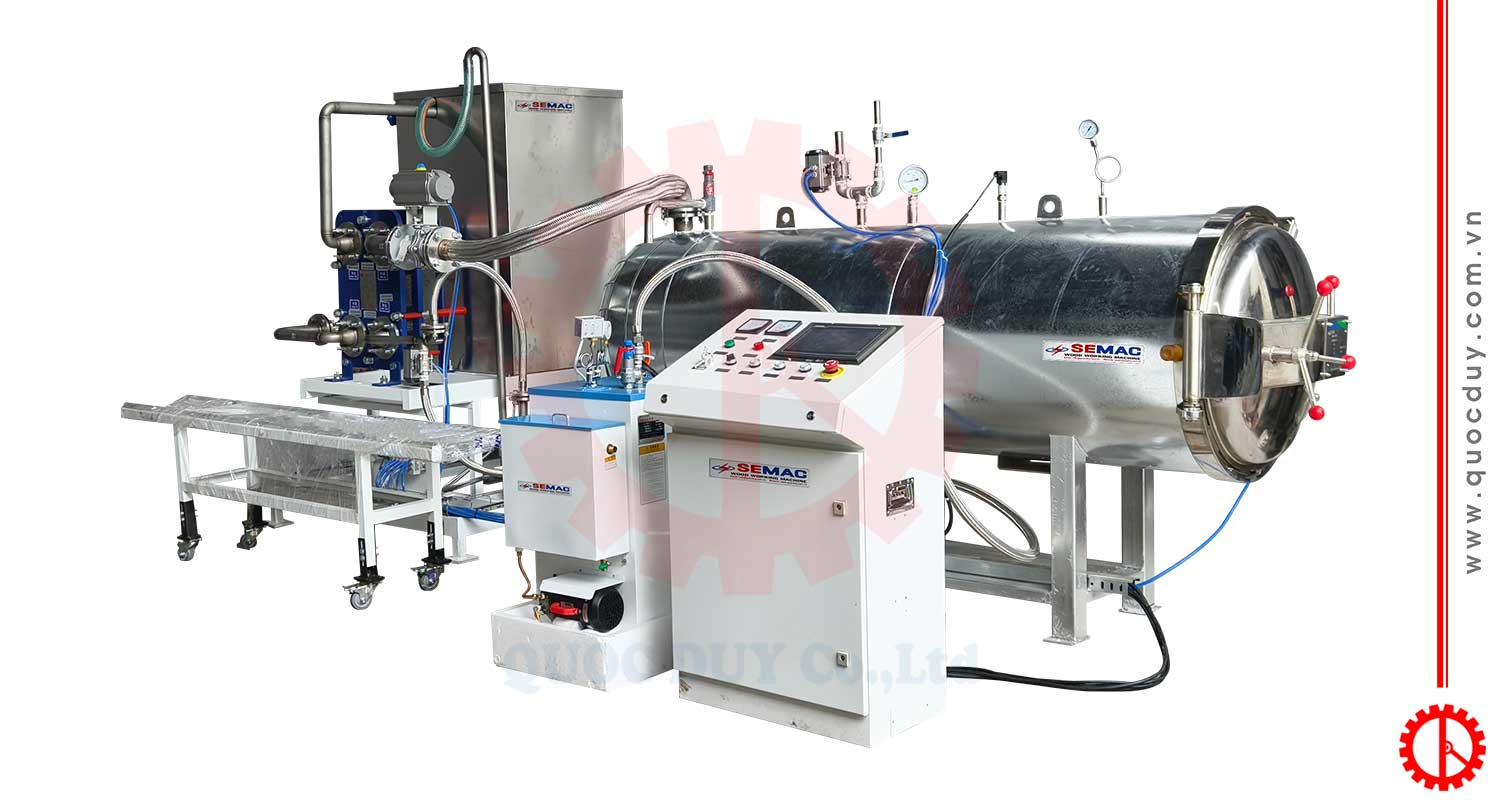 CHUYỀN MÁY UỐN CONG GỖ Thùng làm mềm gỗ